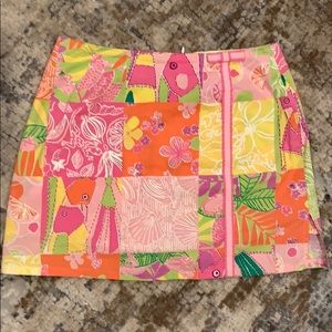 Quilt patterned Lilly Pulitzer skort